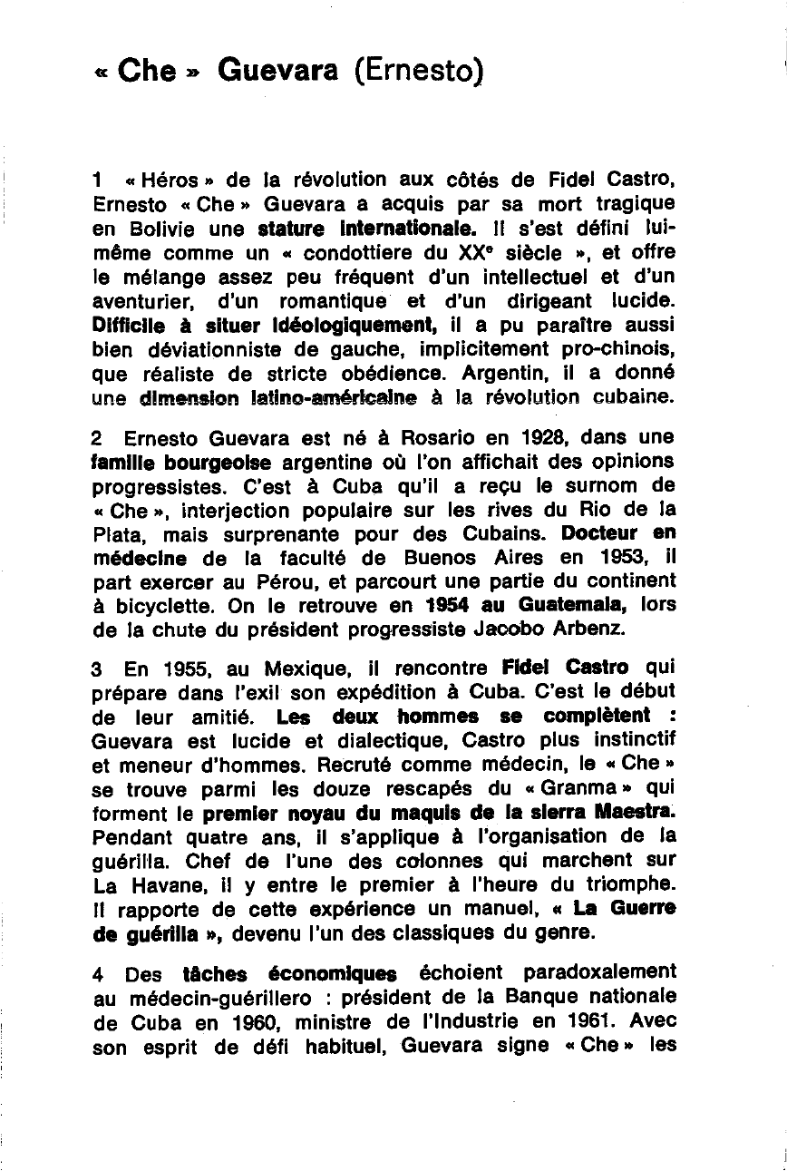 Prévisualisation du document Guevara, Ernesto, dit Che