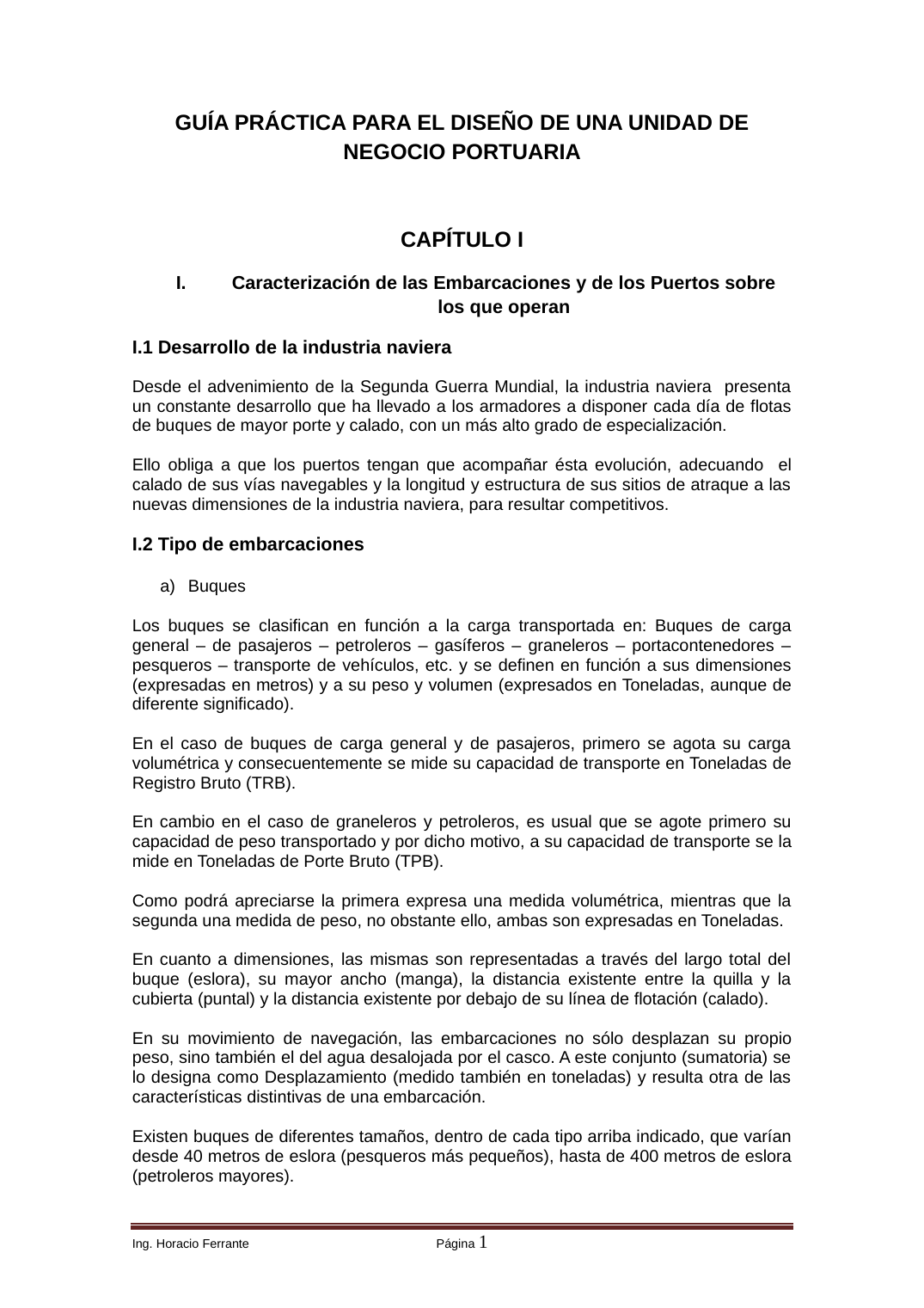 Prévisualisation du document GUÍA PRÁCTICA PARA EL DISEÑO DE UNA UNIDAD DENEGOCIO PORTUARIA