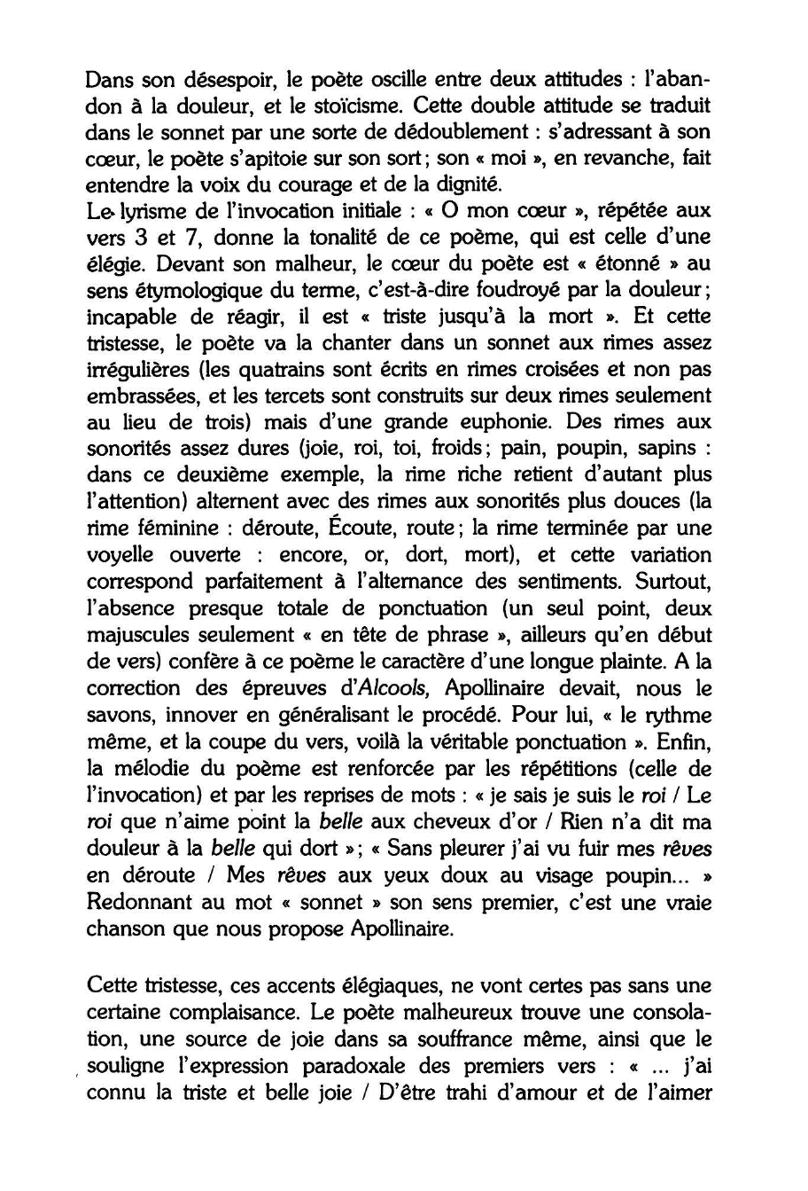 Prévisualisation du document Guillaume APOLLINAIRE, Le Guetteur mélancolique