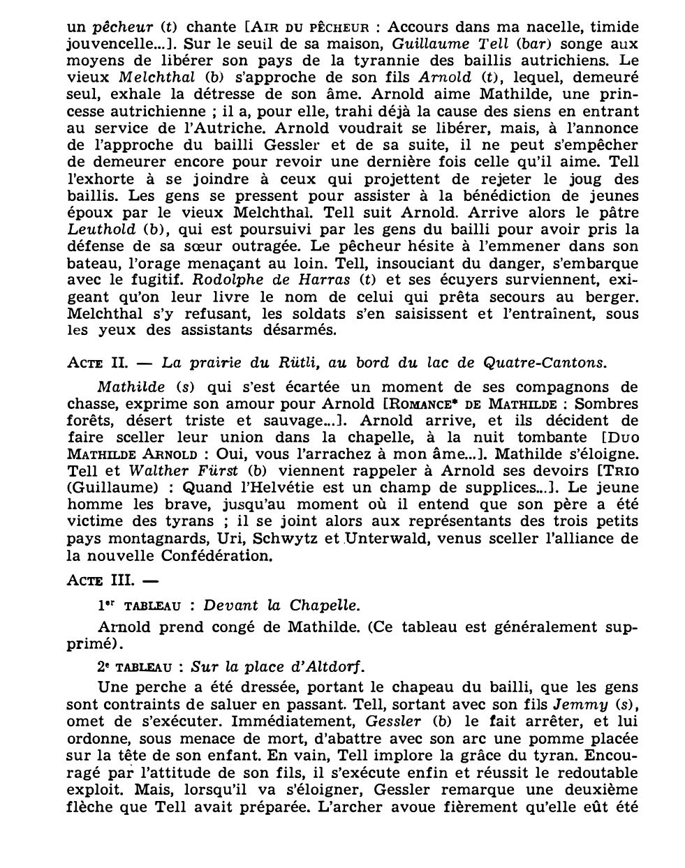 Prévisualisation du document GUILLAUME TELL de Rossini (résumé et analyse de l’œuvre – Répertoire lyrique)