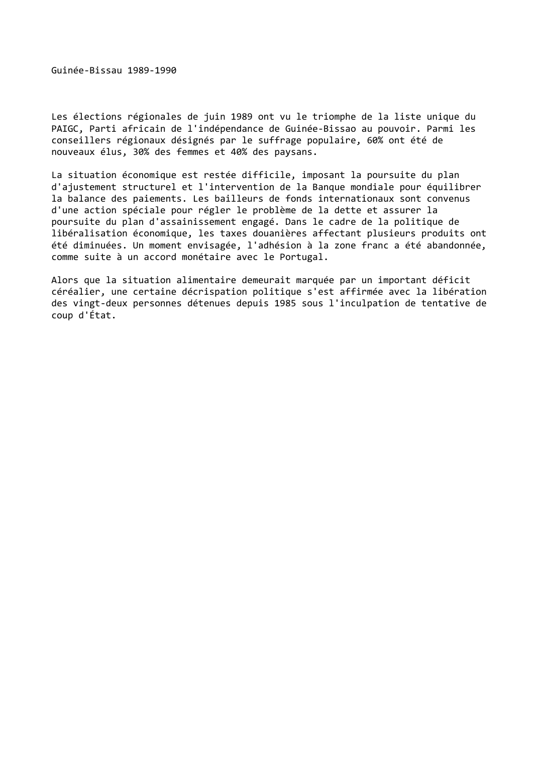 Prévisualisation du document Guinée-Bissau 1989-1990