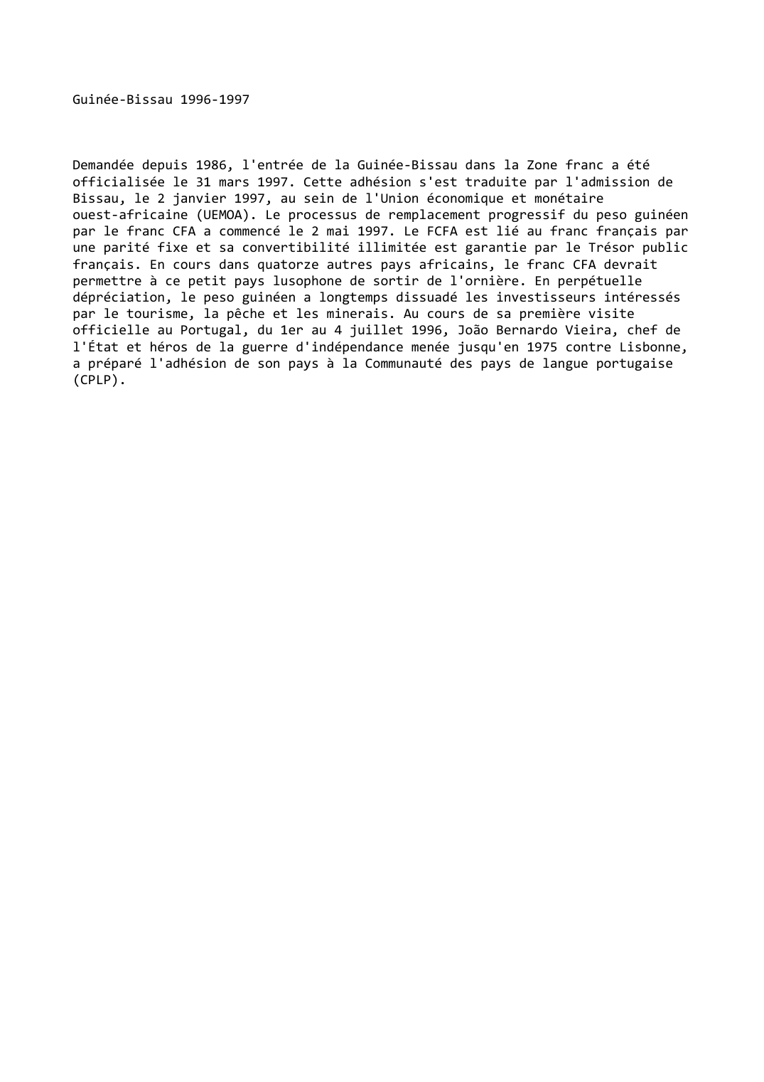 Prévisualisation du document Guinée-Bissau 1996-1997
