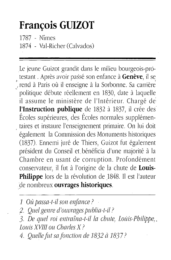 Prévisualisation du document Guizot, François