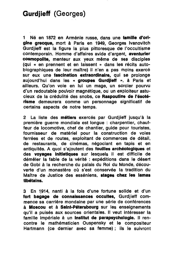 Prévisualisation du document GURDJIEFF 