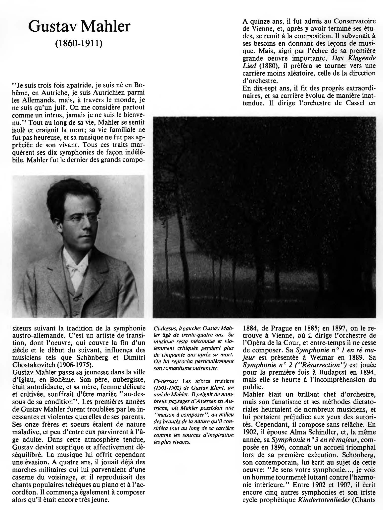 Prévisualisation du document Gustav Mahler