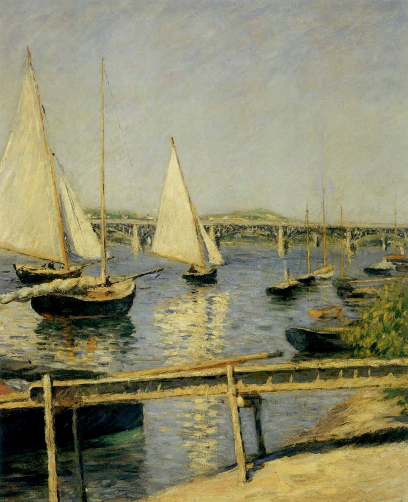 Prévisualisation du document Gustave CAILLEBOTTE:
VOILIERS A ARGENTEUIL