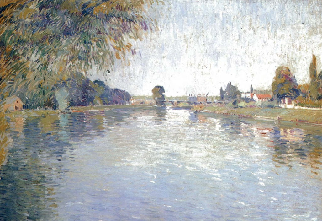 Prévisualisation du document Gustave CAILLEBOTTE:
VUE DE LA SEINE, VERS LE PONT DE BEZONS