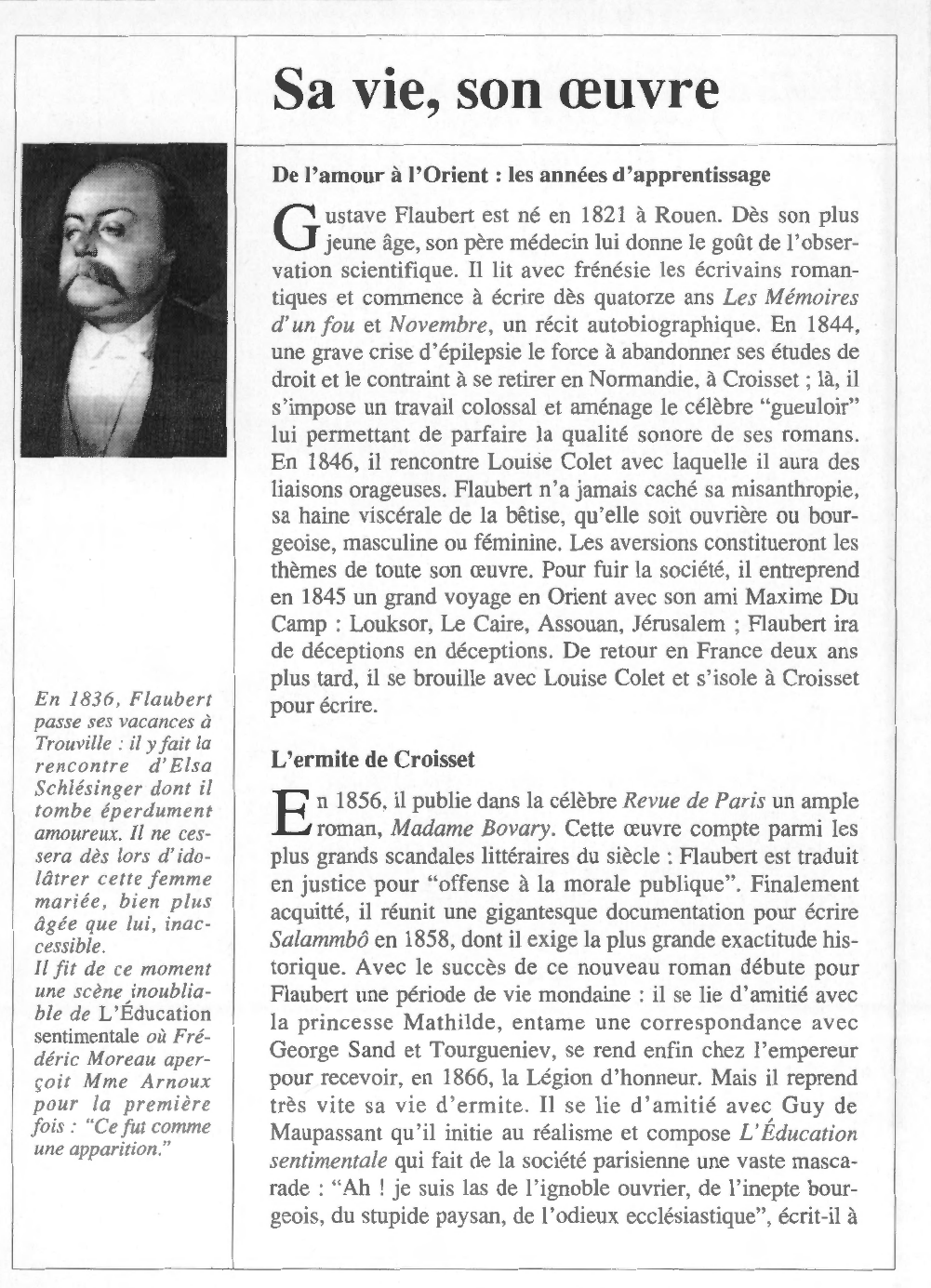 Prévisualisation du document Gustave FLAUBERT