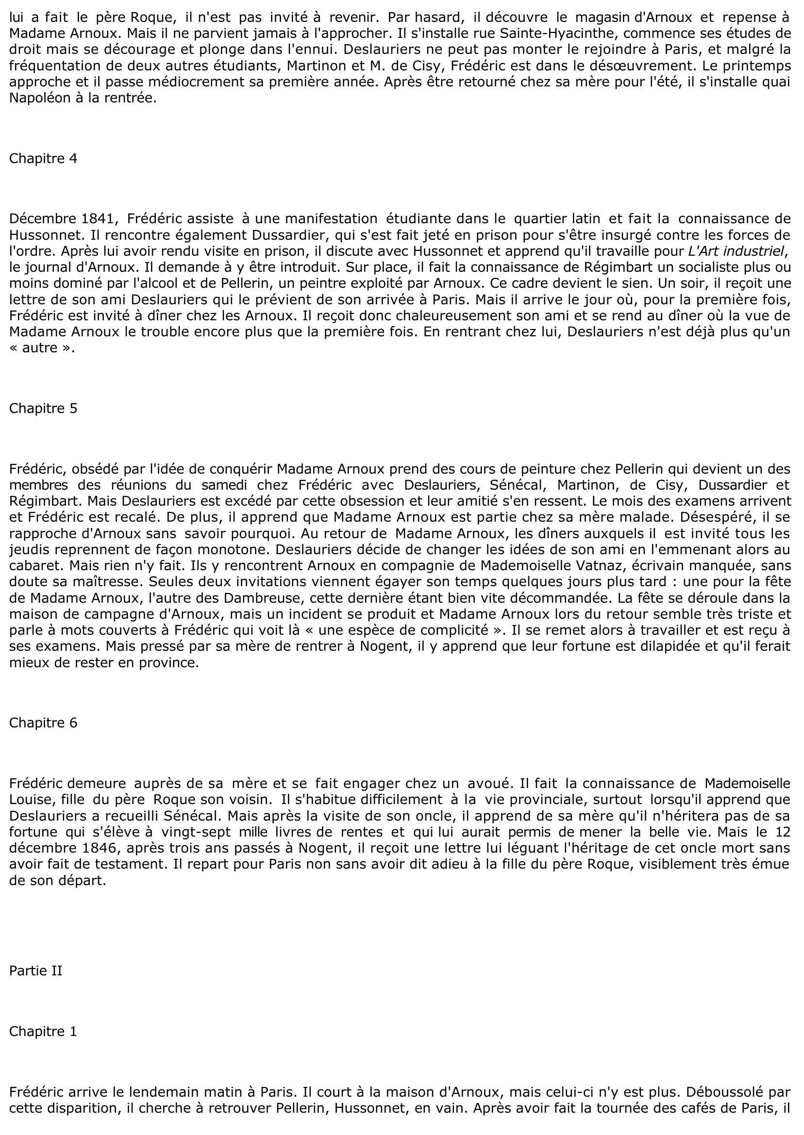 Prévisualisation du document Gustave FLAUBERT: L'Education sentimentale (Résumé & Analyse)