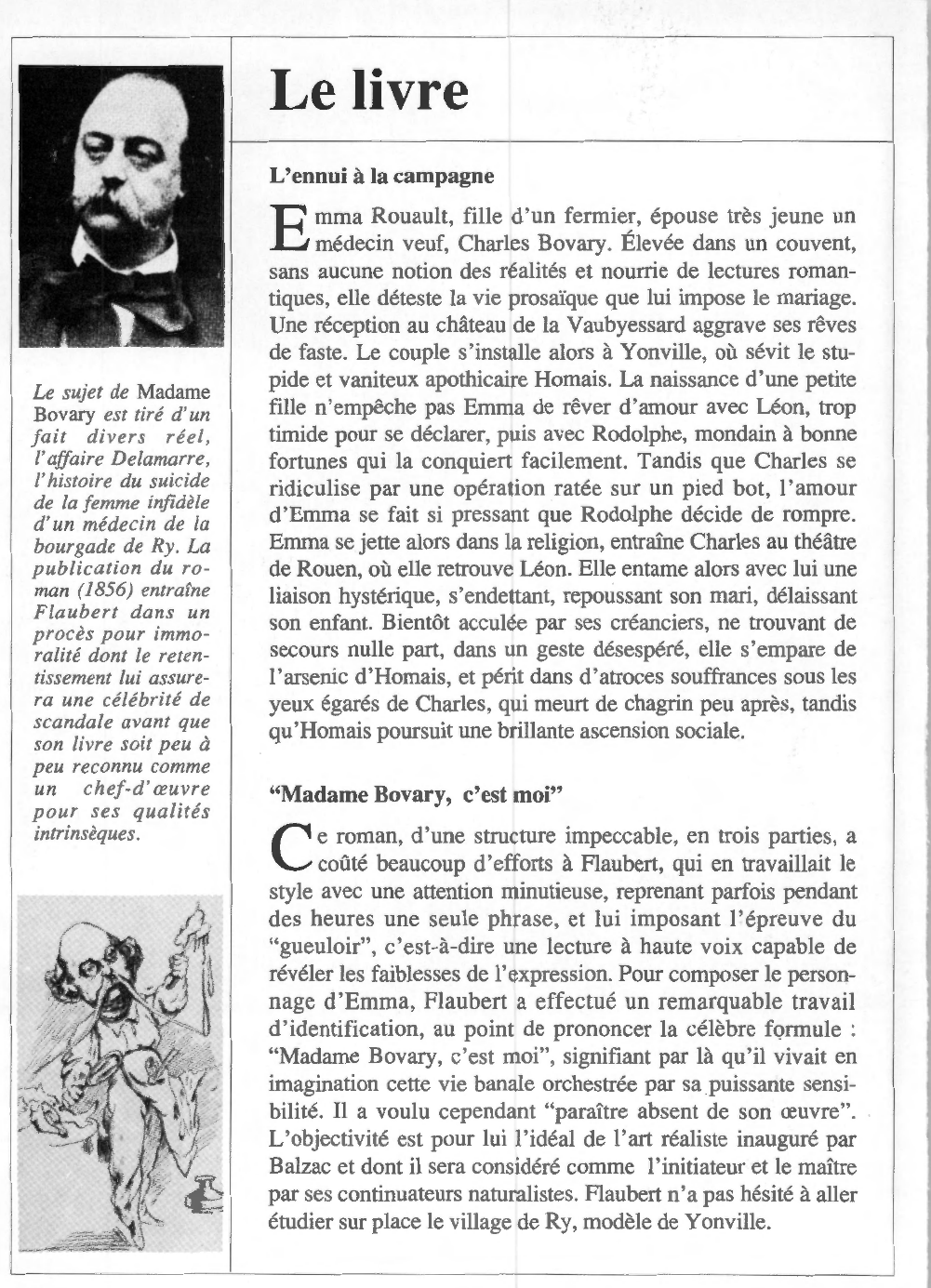 Prévisualisation du document Gustave FLAUBERT : Madame Bovary