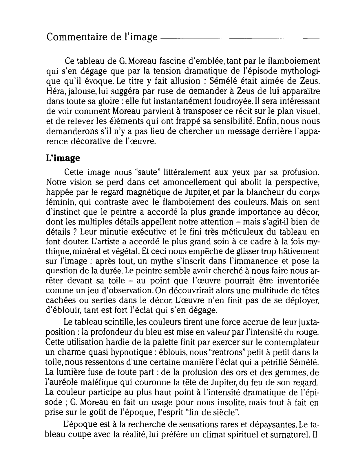 Prévisualisation du document Gustave MOREAU : JUPITER ET SÉMÉLÉ