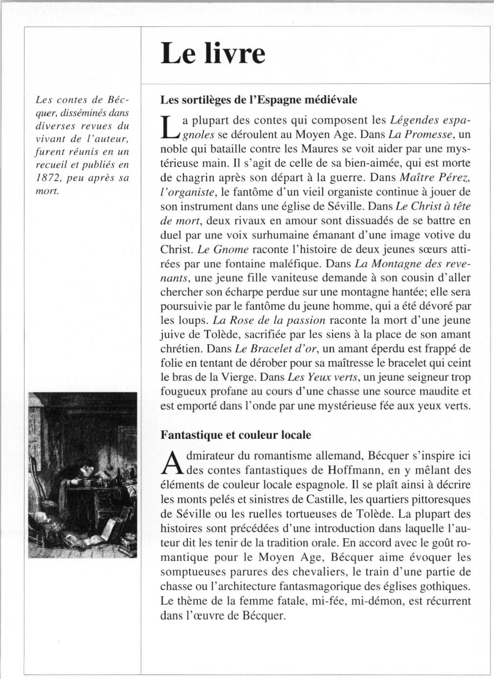 Prévisualisation du document Gustavo Adolfo BÉCQUER : Légendes espagnoles