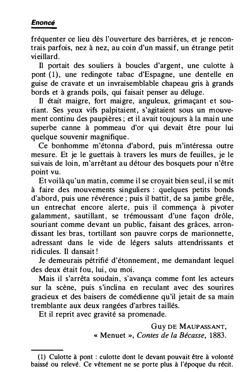 Prévisualisation du document Guy DE MAUPASSANT, « Menuet », Contes de la Bécasse