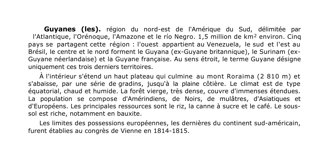 Prévisualisation du document Guyanes (les).