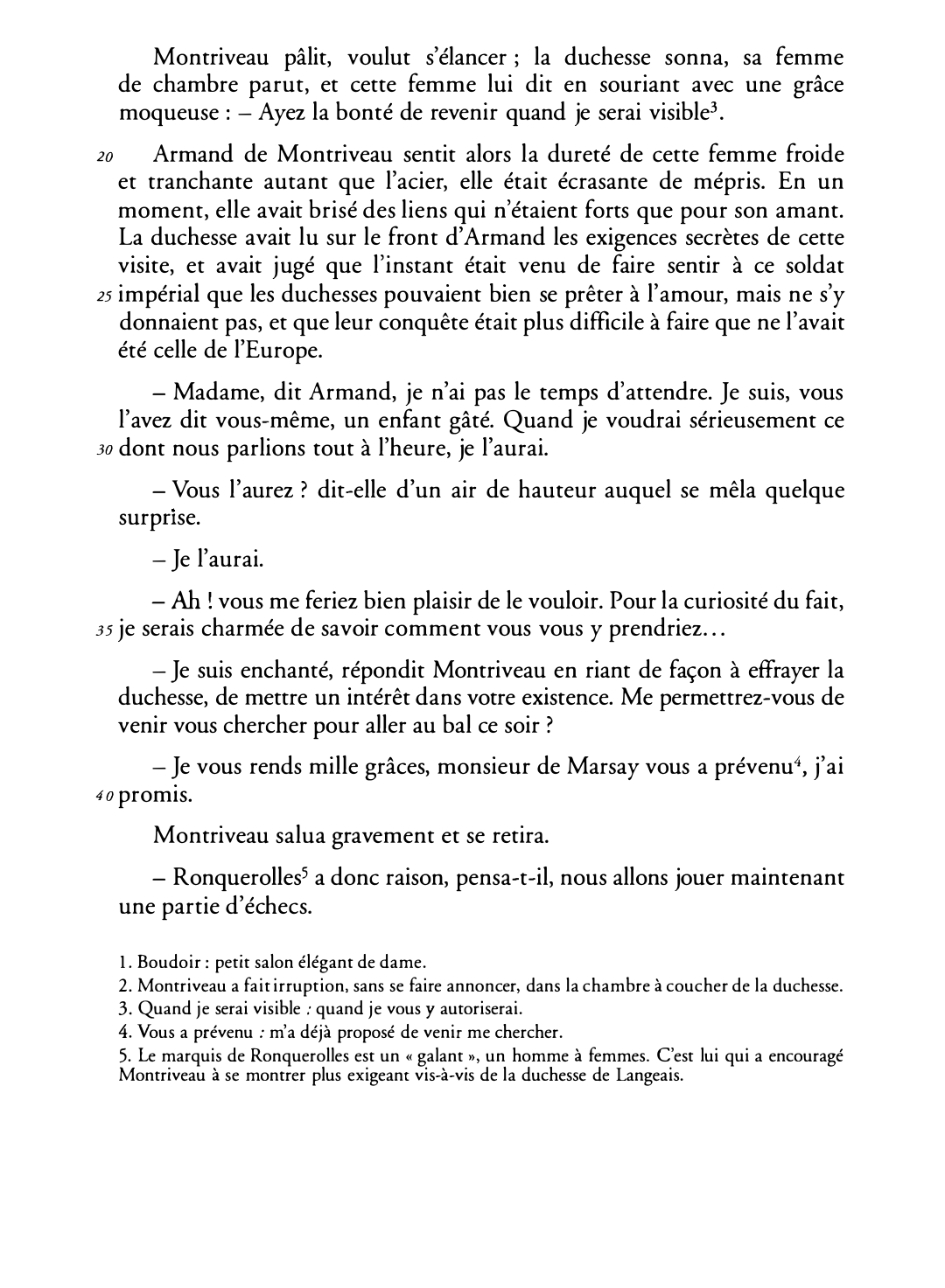 Prévisualisation du document H. de Balzac, La Duchesse de Langeais, chapitre II, 1834.