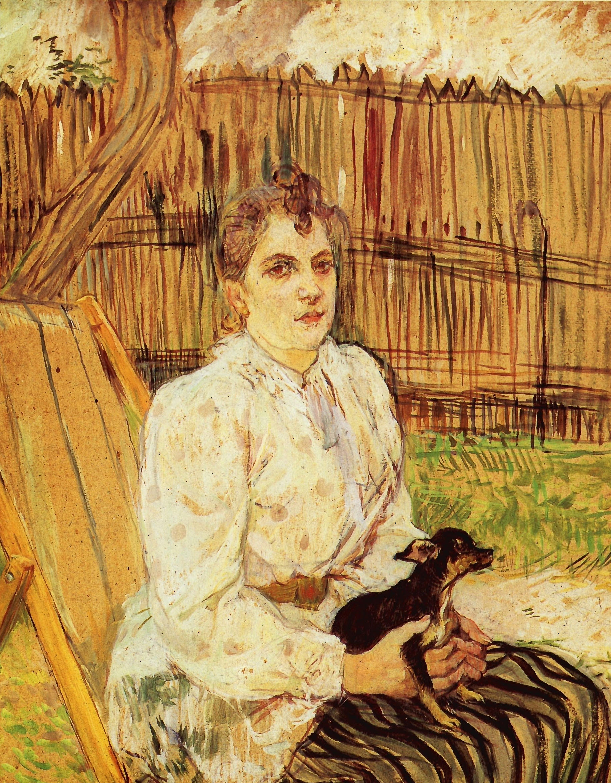 Prévisualisation du document H. de TOULOUSE-LAUTREC:
MADAME FABRE A ARCACHON.
La femme est pour Toulouse-Lautrec