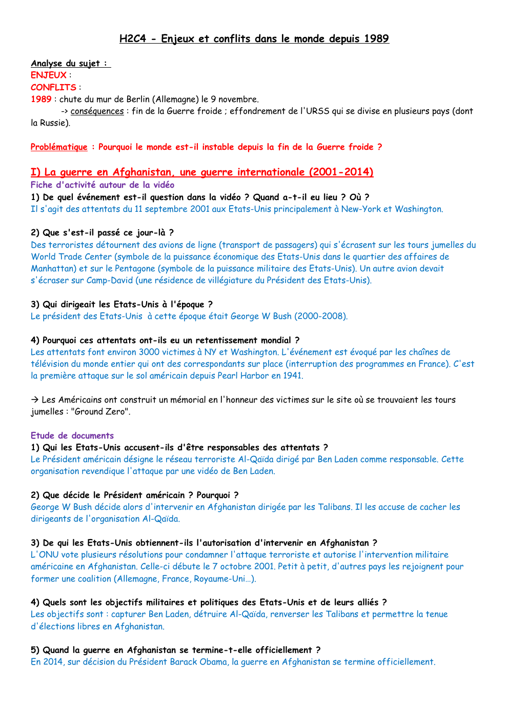 Prévisualisation du document H2C4 - Enjeux et conflits dans le monde depuis 1989