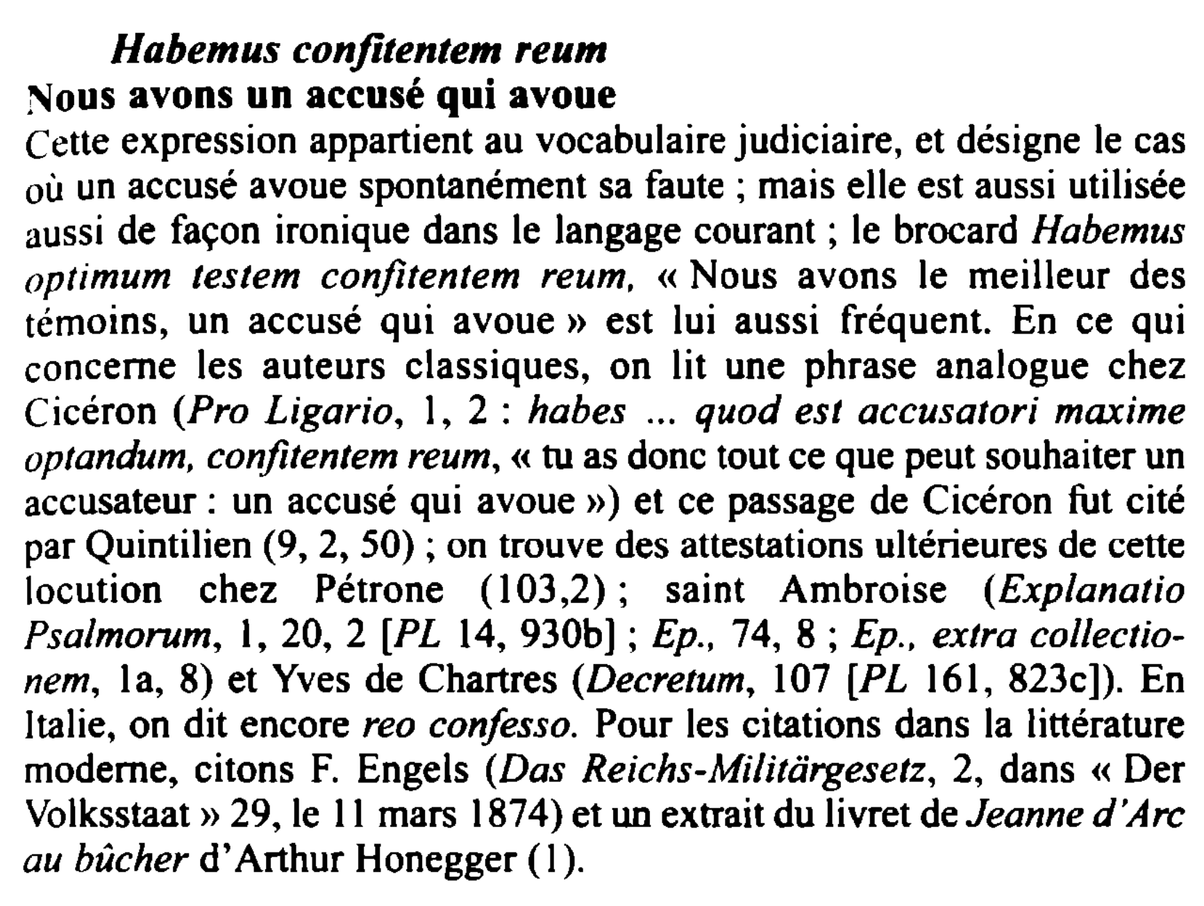 Prévisualisation du document Habemus confitentem reum