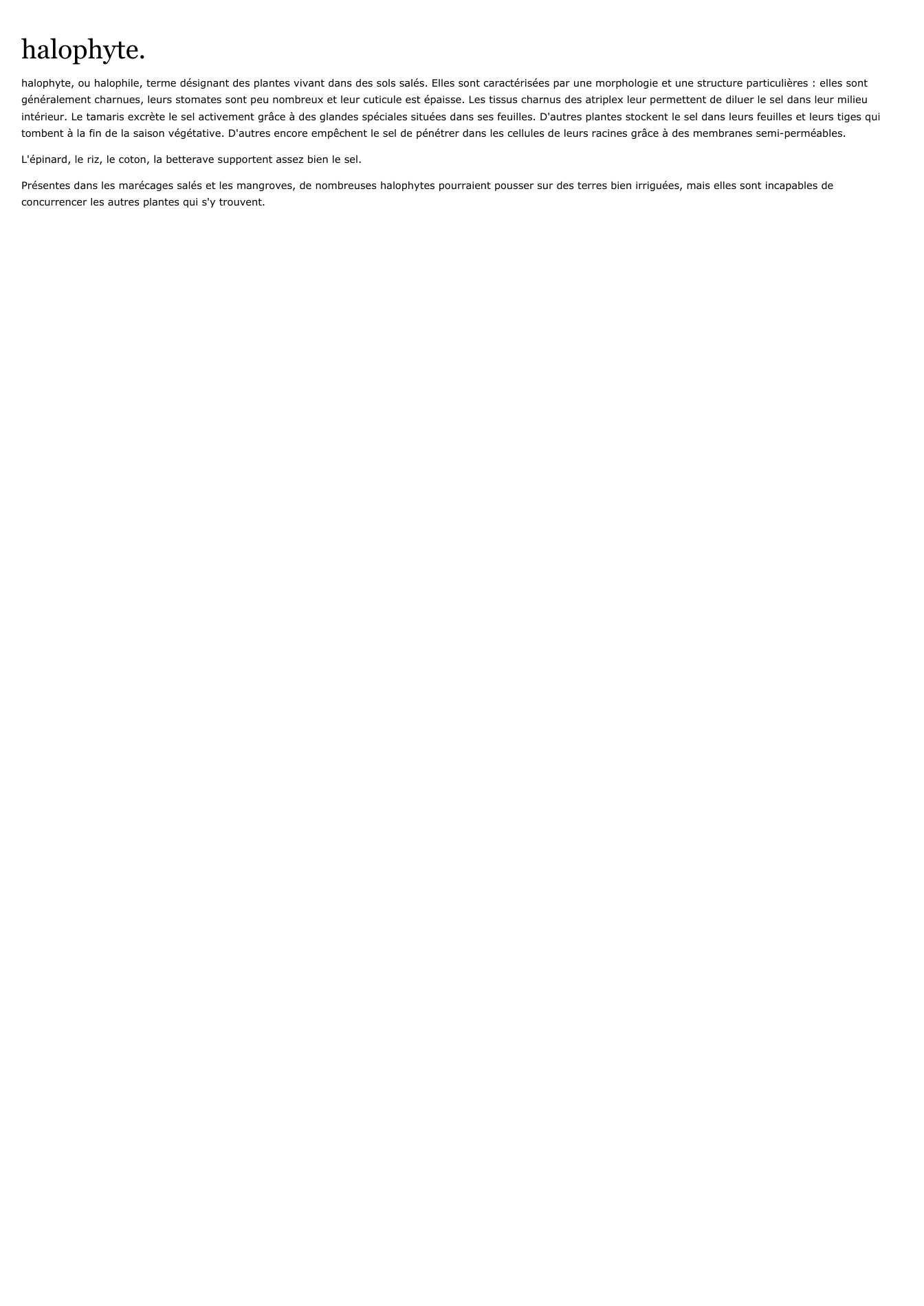 Prévisualisation du document halophyte.