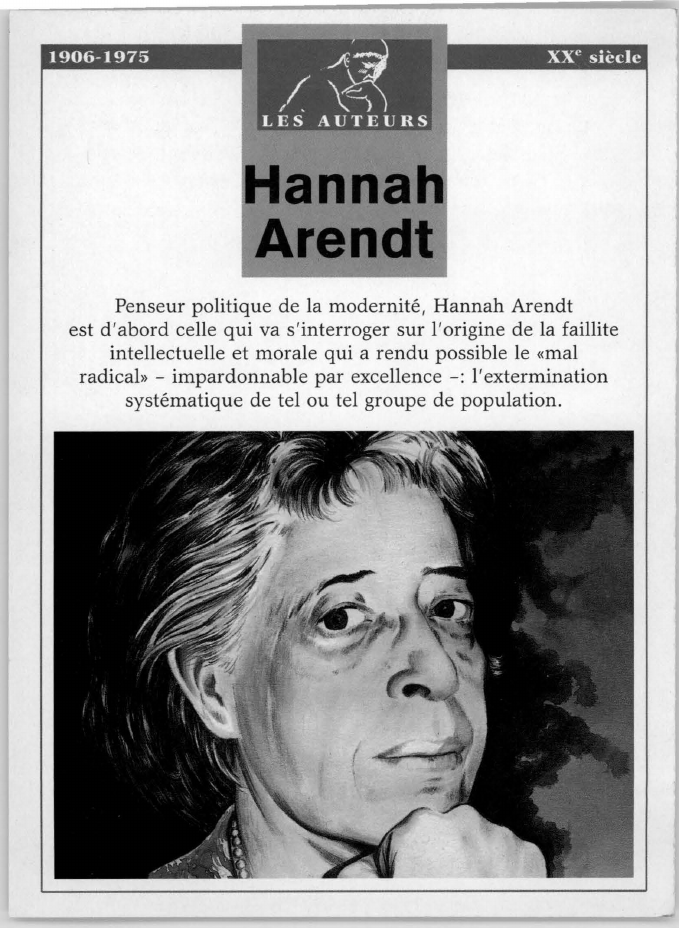 Prévisualisation du document Hannah Arendt