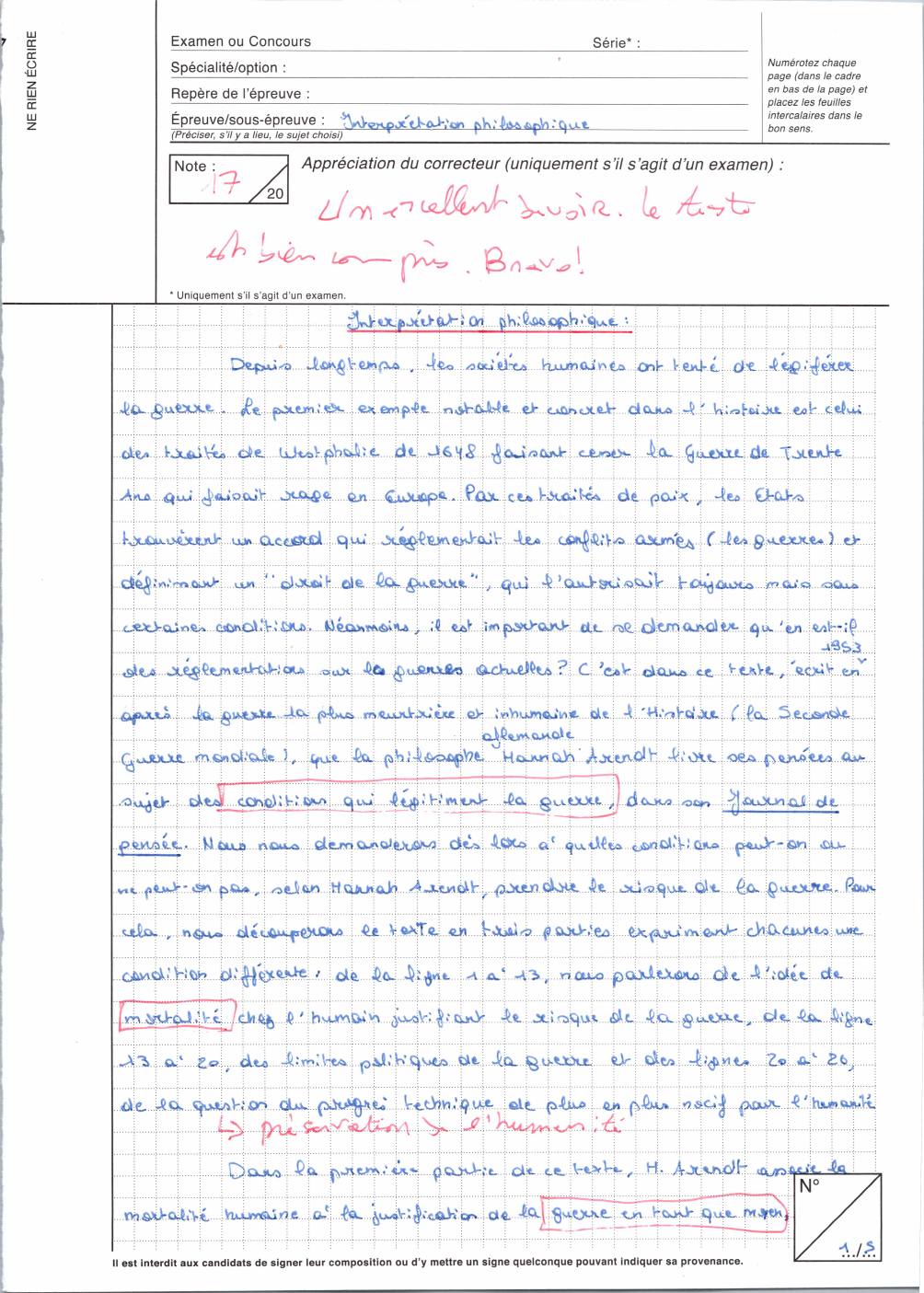 Prévisualisation du document Hannah Arendt, Journal de pensée, (1953)  – traduction Sylvie Courtine-Denamy