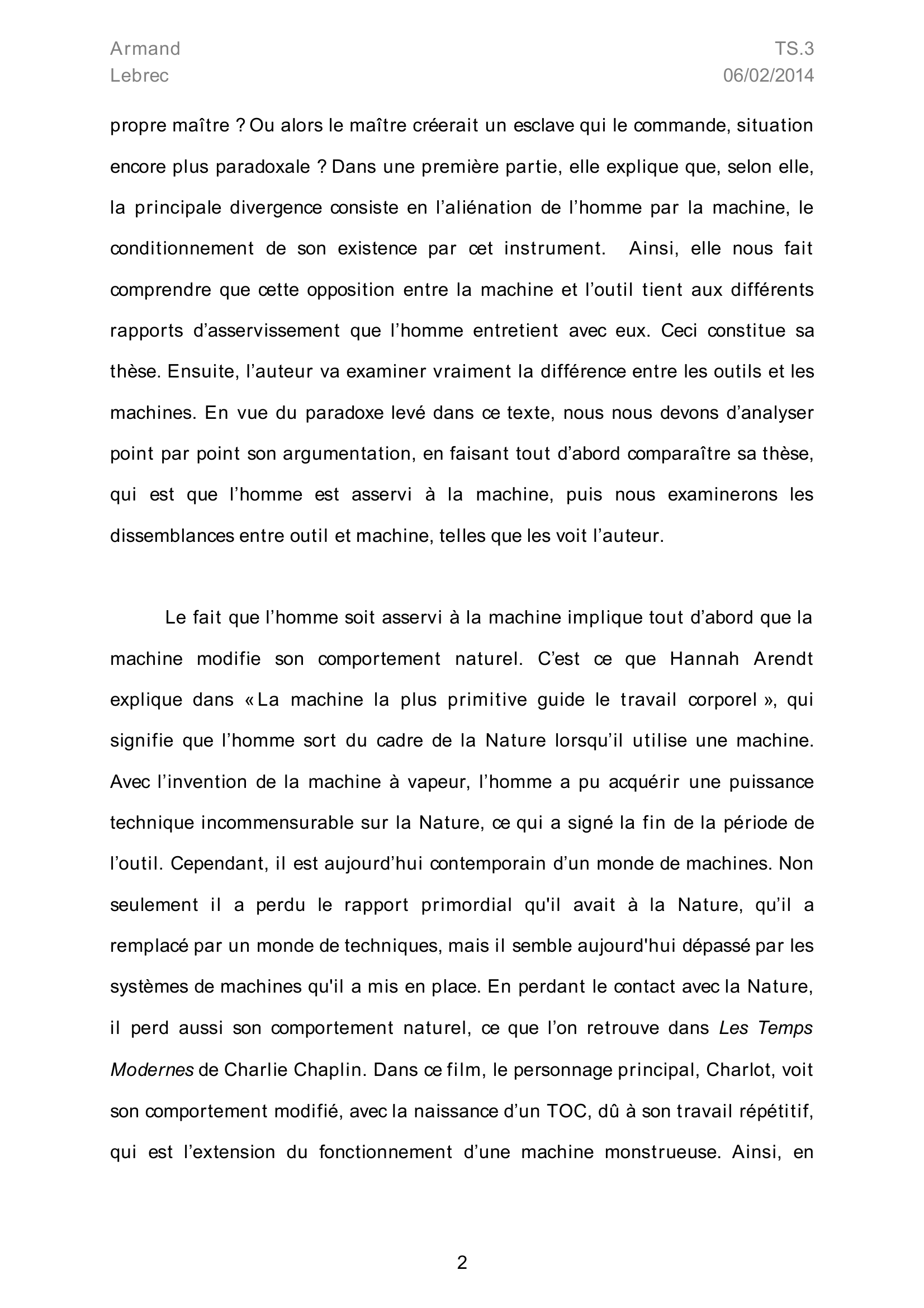 Prévisualisation du document Hannah Arendt - La différence décisive entre les outils et les machines