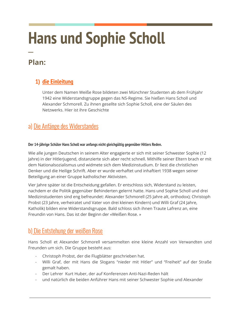 Prévisualisation du document Hans und Sophie Scholl