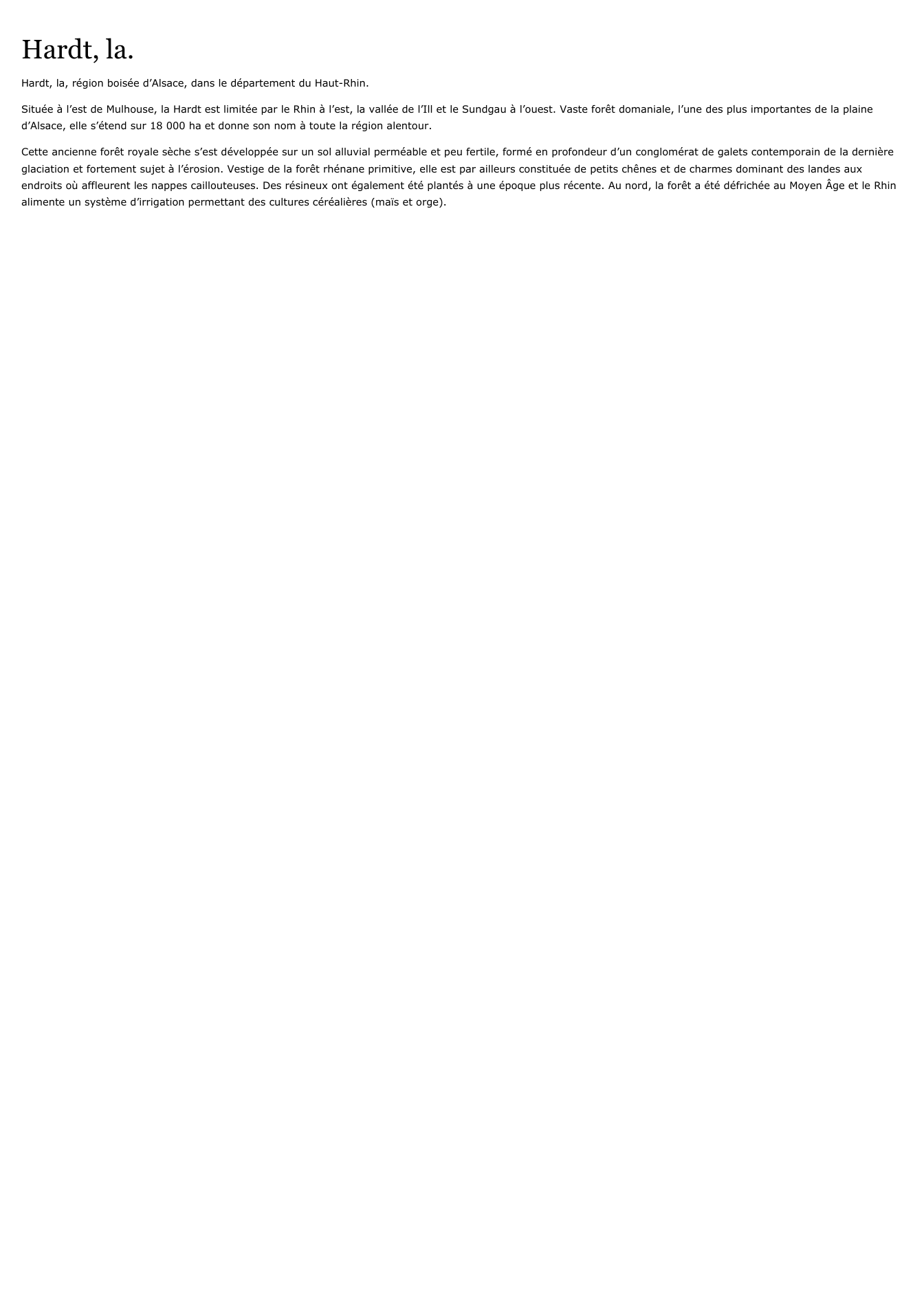Prévisualisation du document Hardt, la.