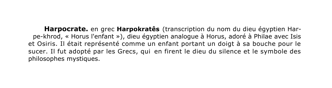 Prévisualisation du document Harpocrate.