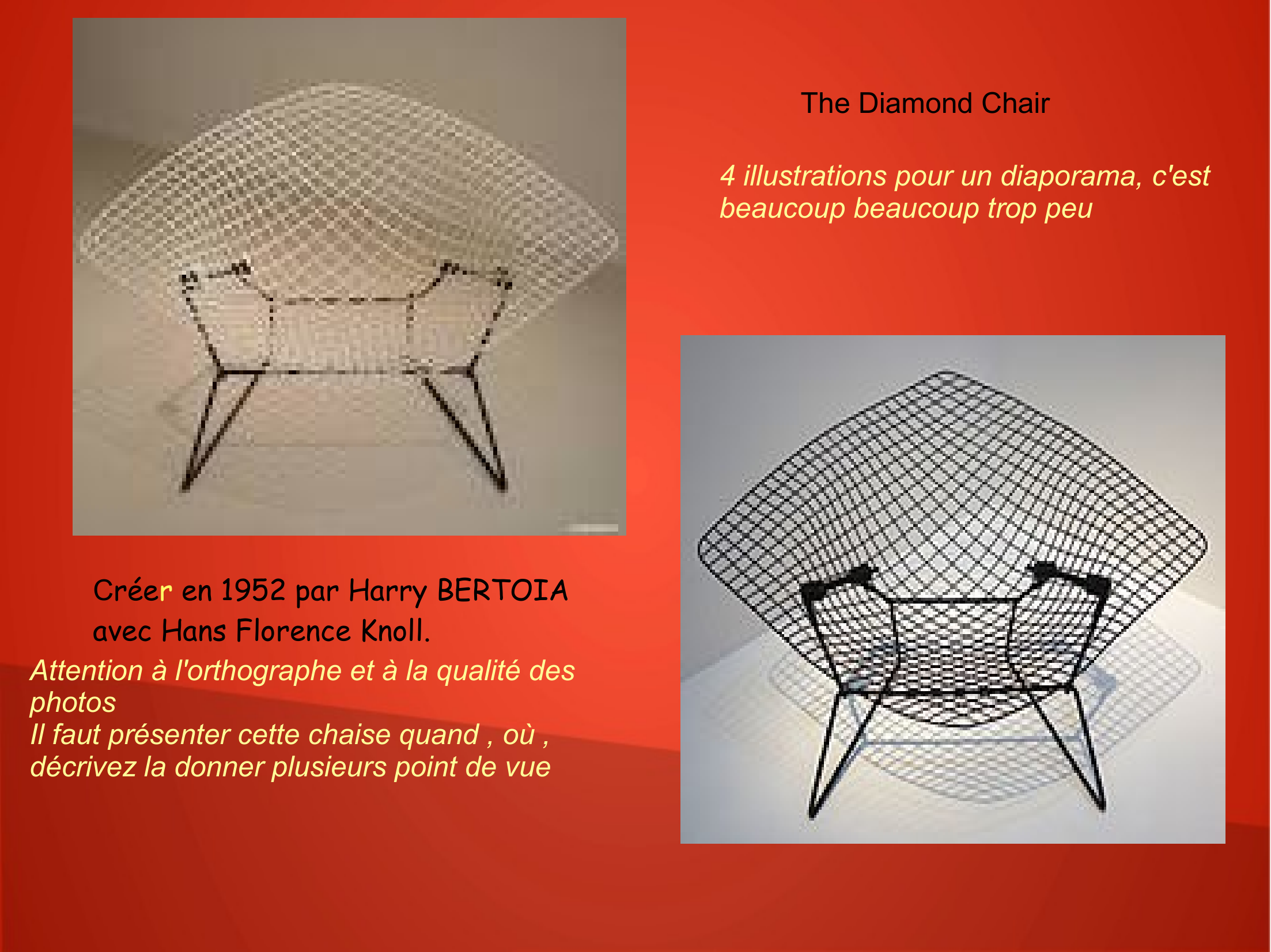 Prévisualisation du document Harry Bertoia the diamond chair