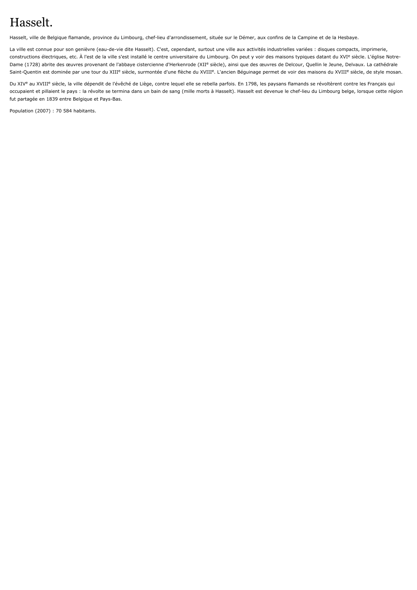 Prévisualisation du document Hasselt.