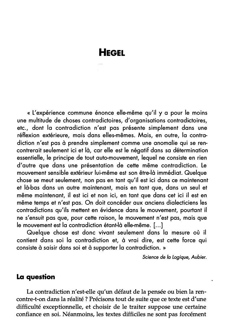 Prévisualisation du document Hegel: L'expérience commune
