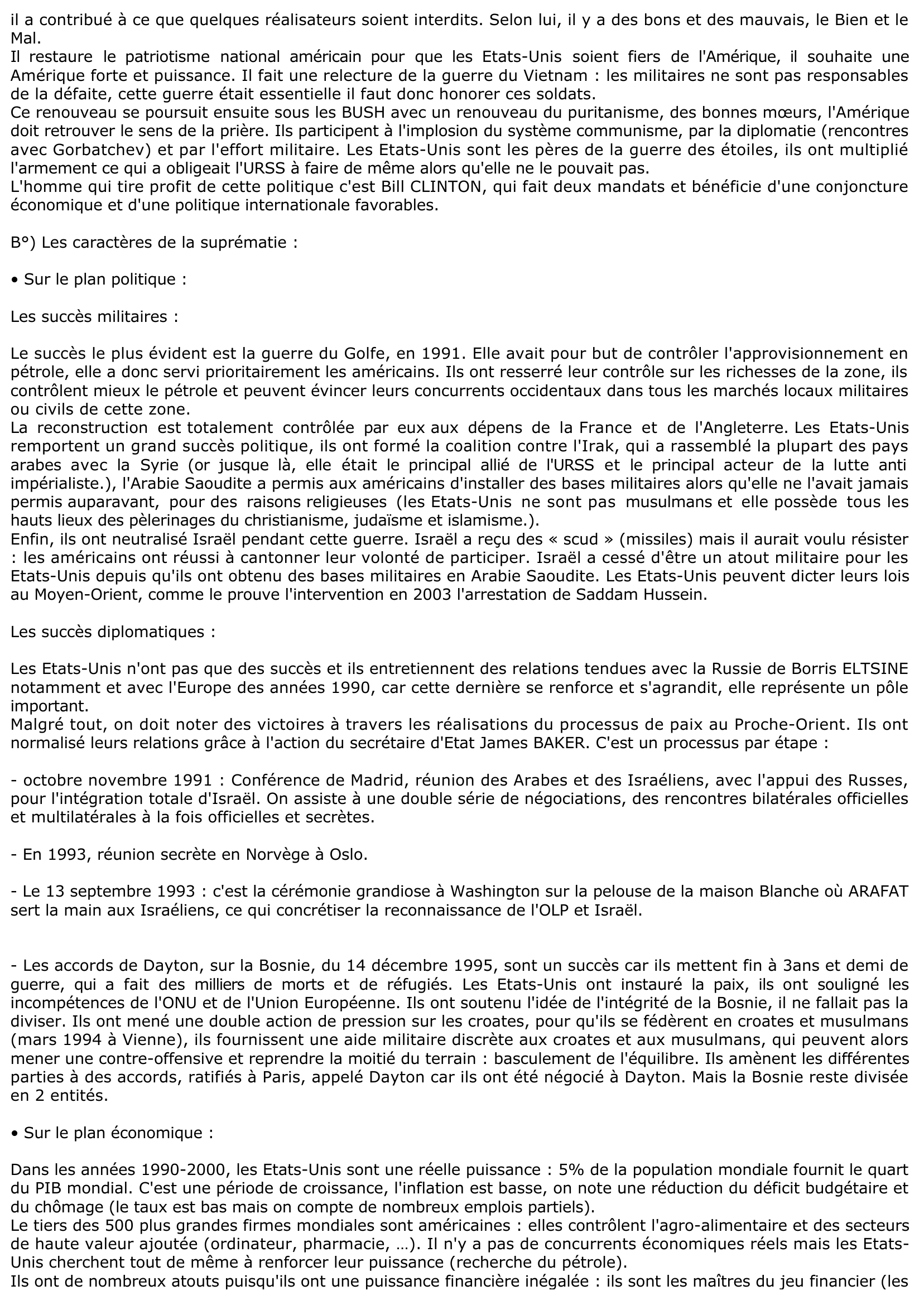Prévisualisation du document Hégémonie américaine et mondialisation.