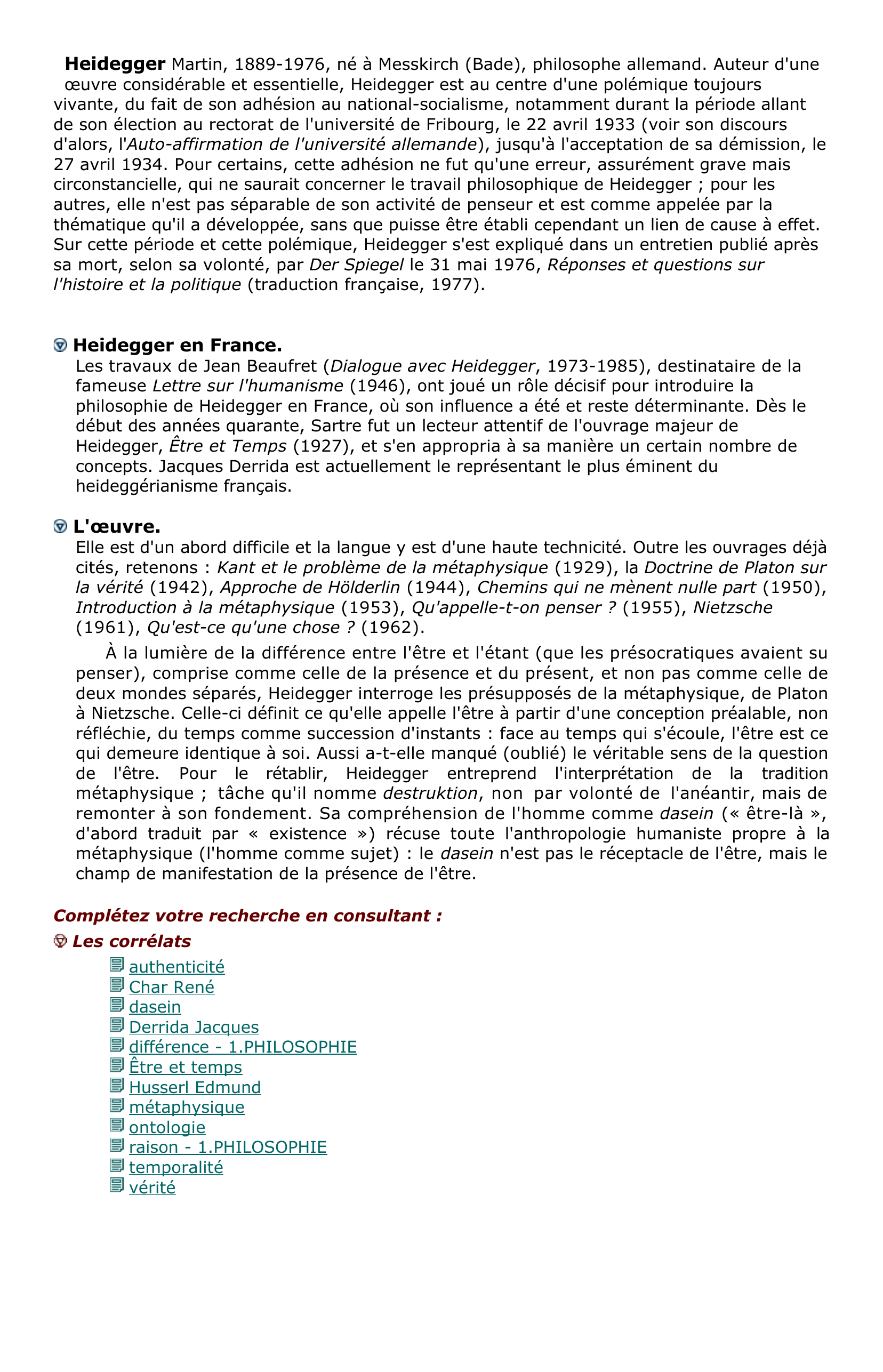 Prévisualisation du document Heidegger Martin Philosophe allemand