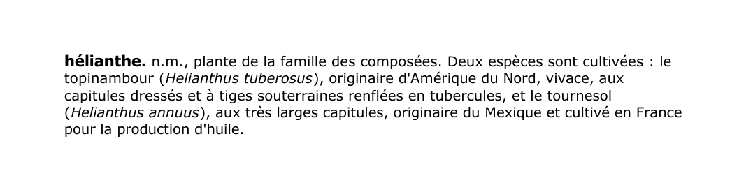 Prévisualisation du document hélianthe.