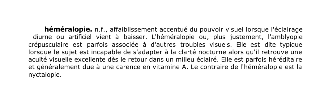 Prévisualisation du document héméralopie.