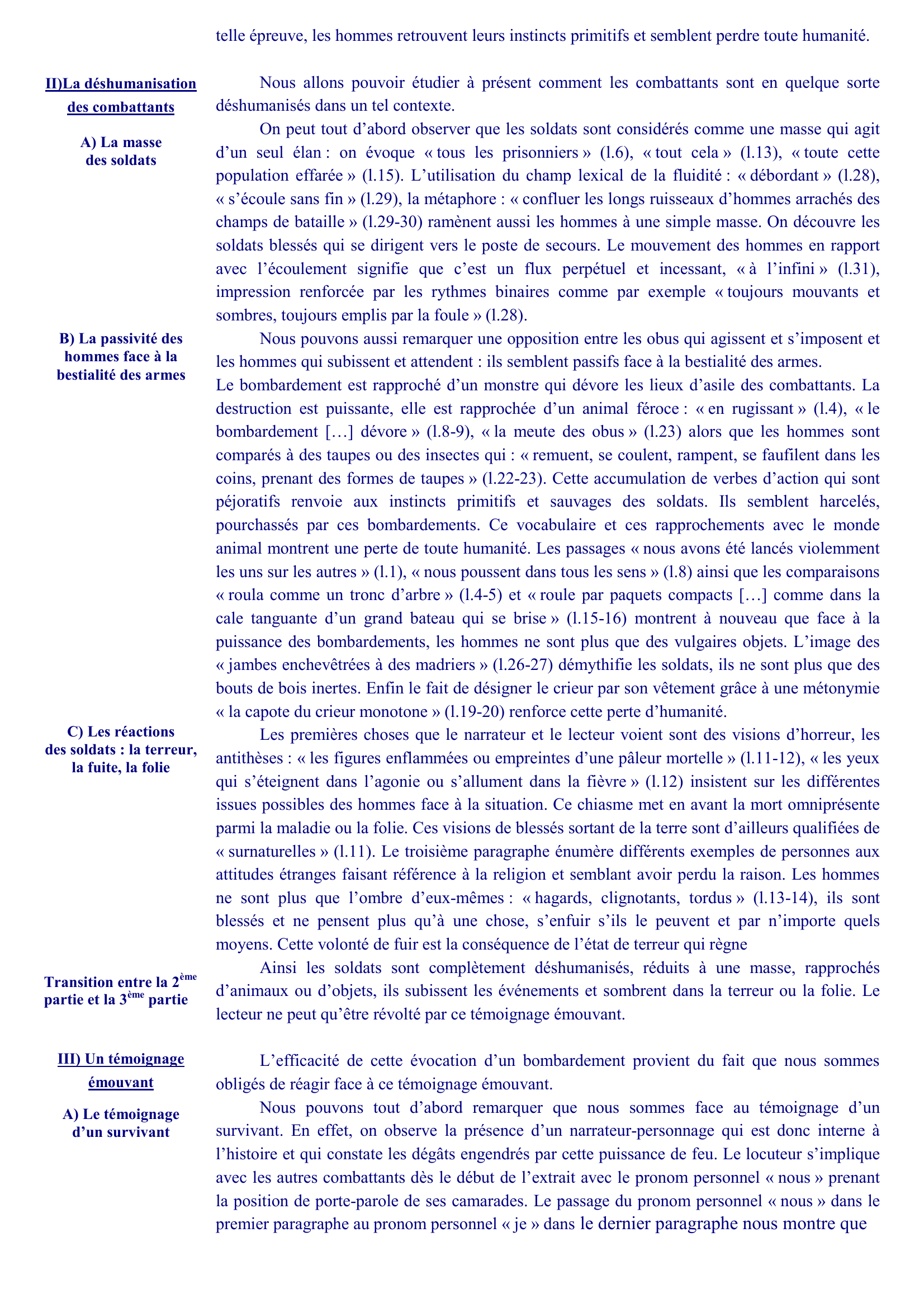 Prévisualisation du document Henri Barbusse, Le Feu, 1916, [extrait].  COMMENTAIRE REDIGE