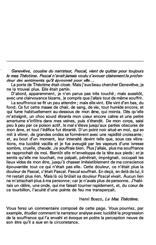 Prévisualisation du document Henri Bosco, Le Mas Théotime.