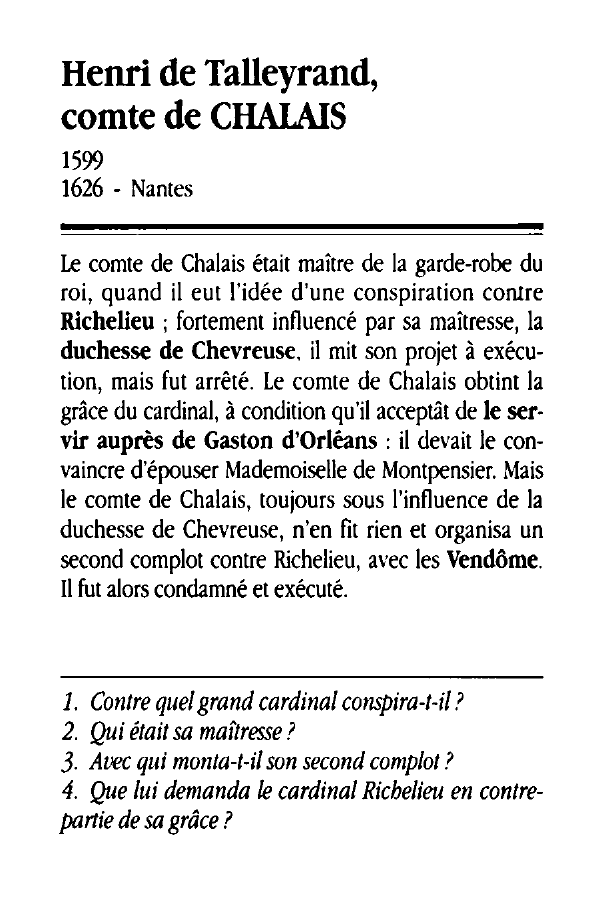Prévisualisation du document Henri de Talleyrand, comte de CHALAIS