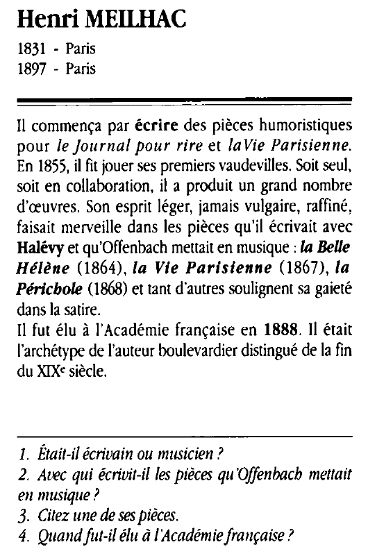Prévisualisation du document Henri MEILHAC