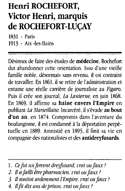 Prévisualisation du document Henri ROCHEFORT, Victor Henri, marquis de ROCHEFORT-LUÇAY