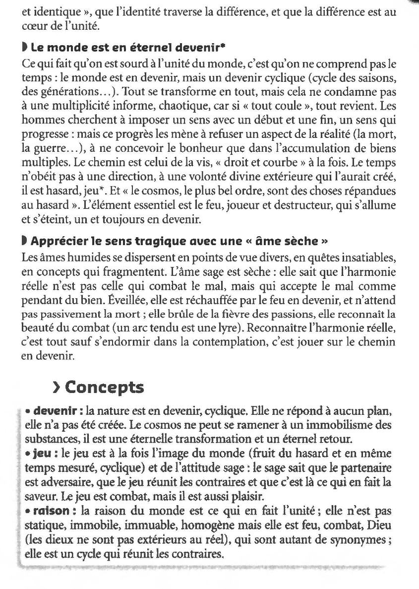 Prévisualisation du document 	HERACLITE D'EPHESE : FRAGMENTS (Résumé & Analyse)