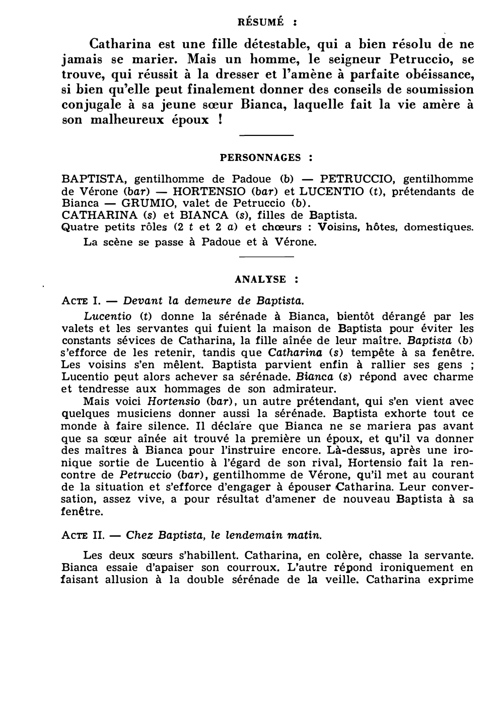 Prévisualisation du document Hermann GOETZ : LA MÉGÈRE APPRIVOISÉE (résumé et analyse de l’œuvre – Répertoire lyrique)