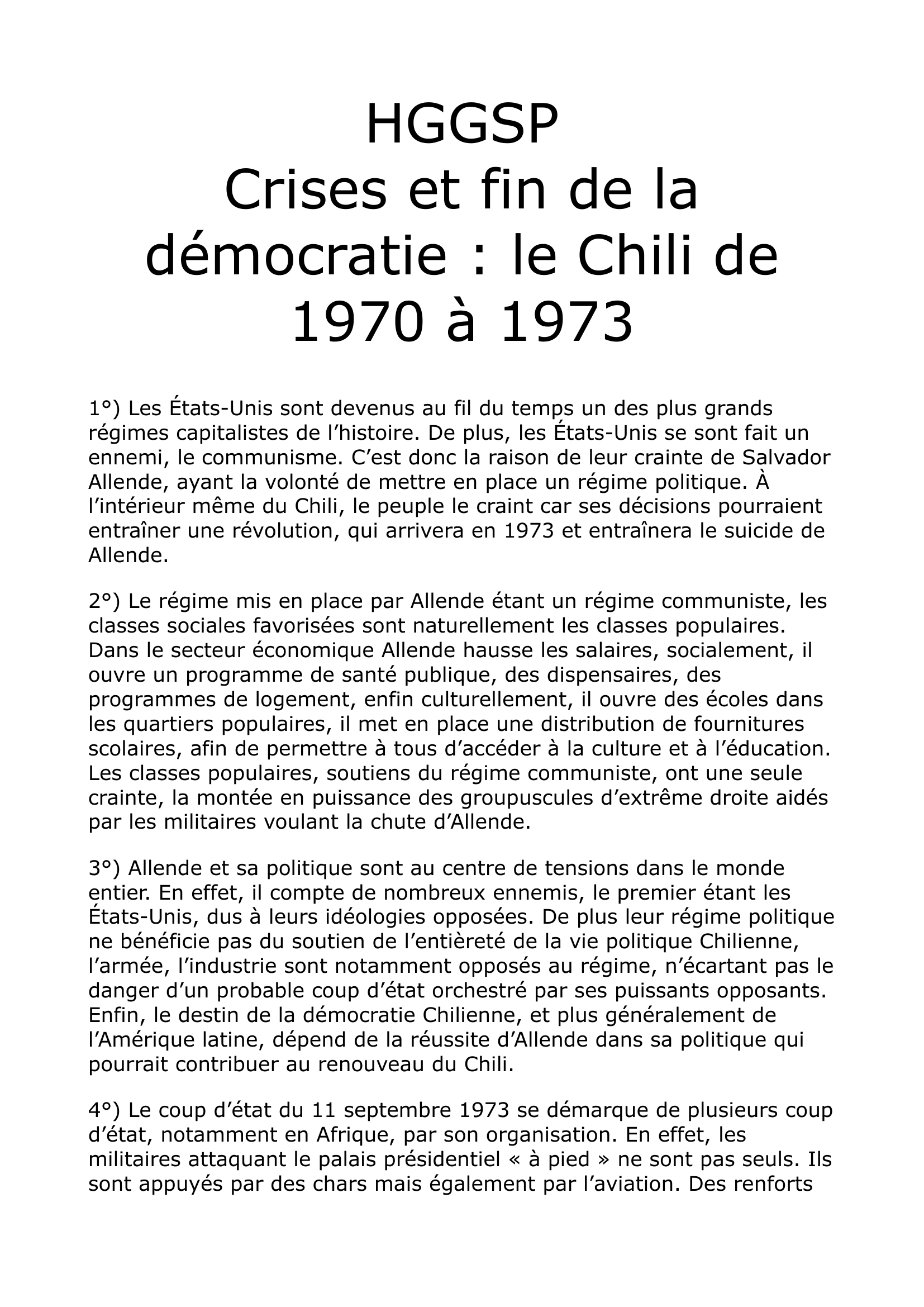Prévisualisation du document HGGSP Crises et fin de la démocratie : le Chili de 1970 à 1973