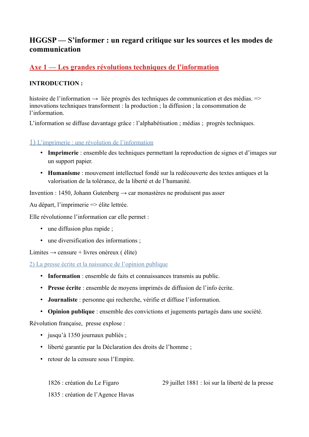 Prévisualisation du document HGGSP — S’informer : un regard critique sur les sources et les modes de communication