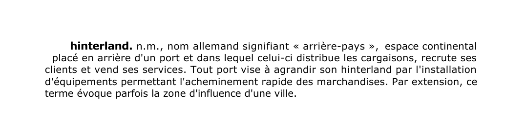 Prévisualisation du document hinterland.