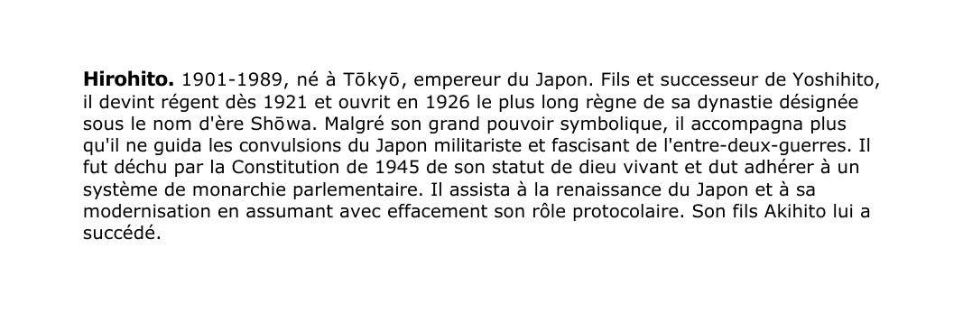 Prévisualisation du document Hirohito
