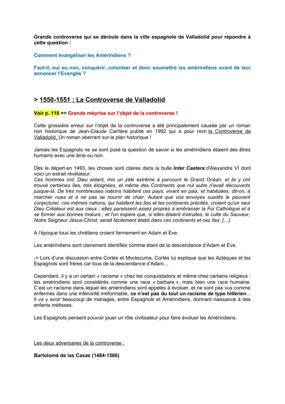 Prévisualisation du document histoire 2nd controverse de Valladolid