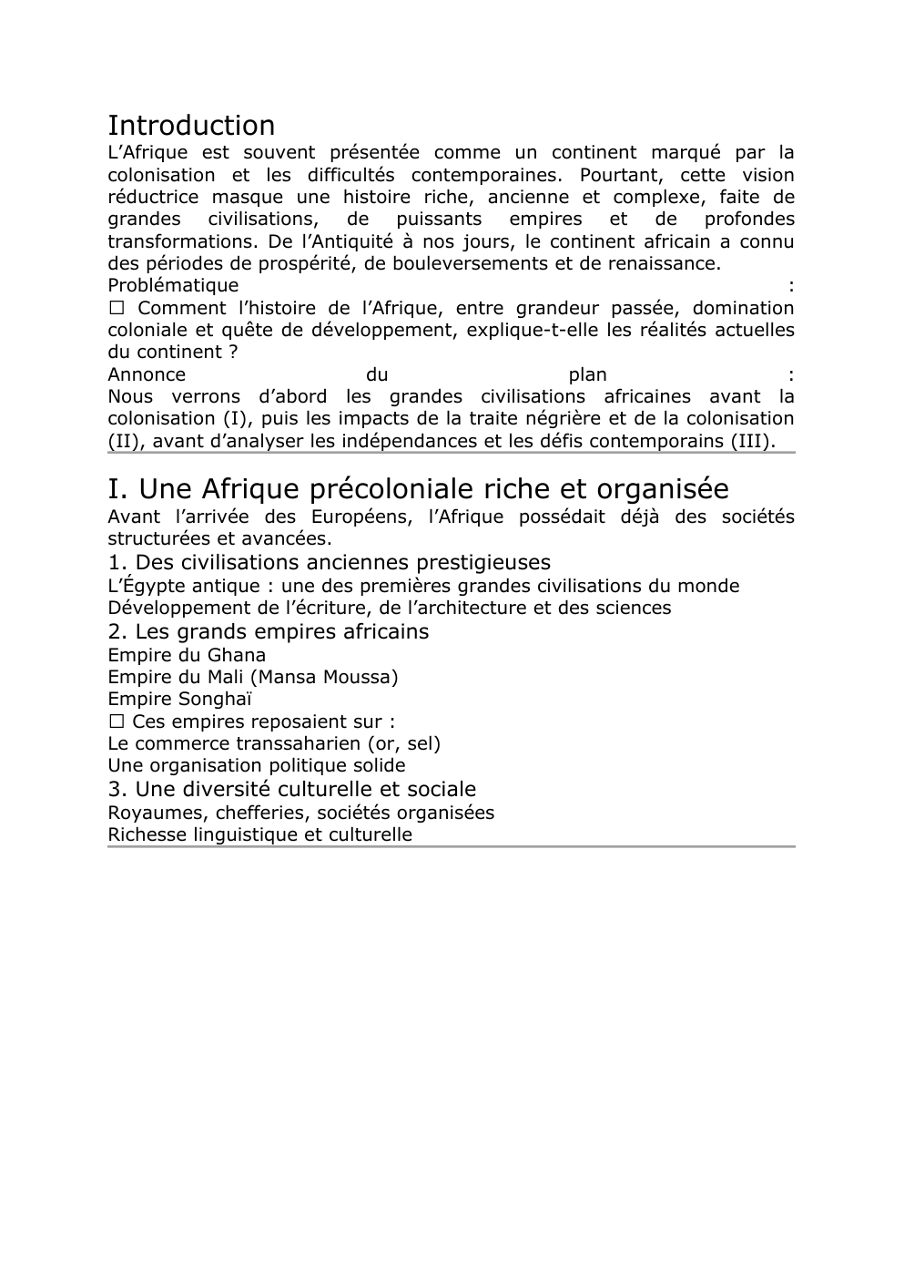 Prévisualisation du document HISTOIRE DAFRIQUE