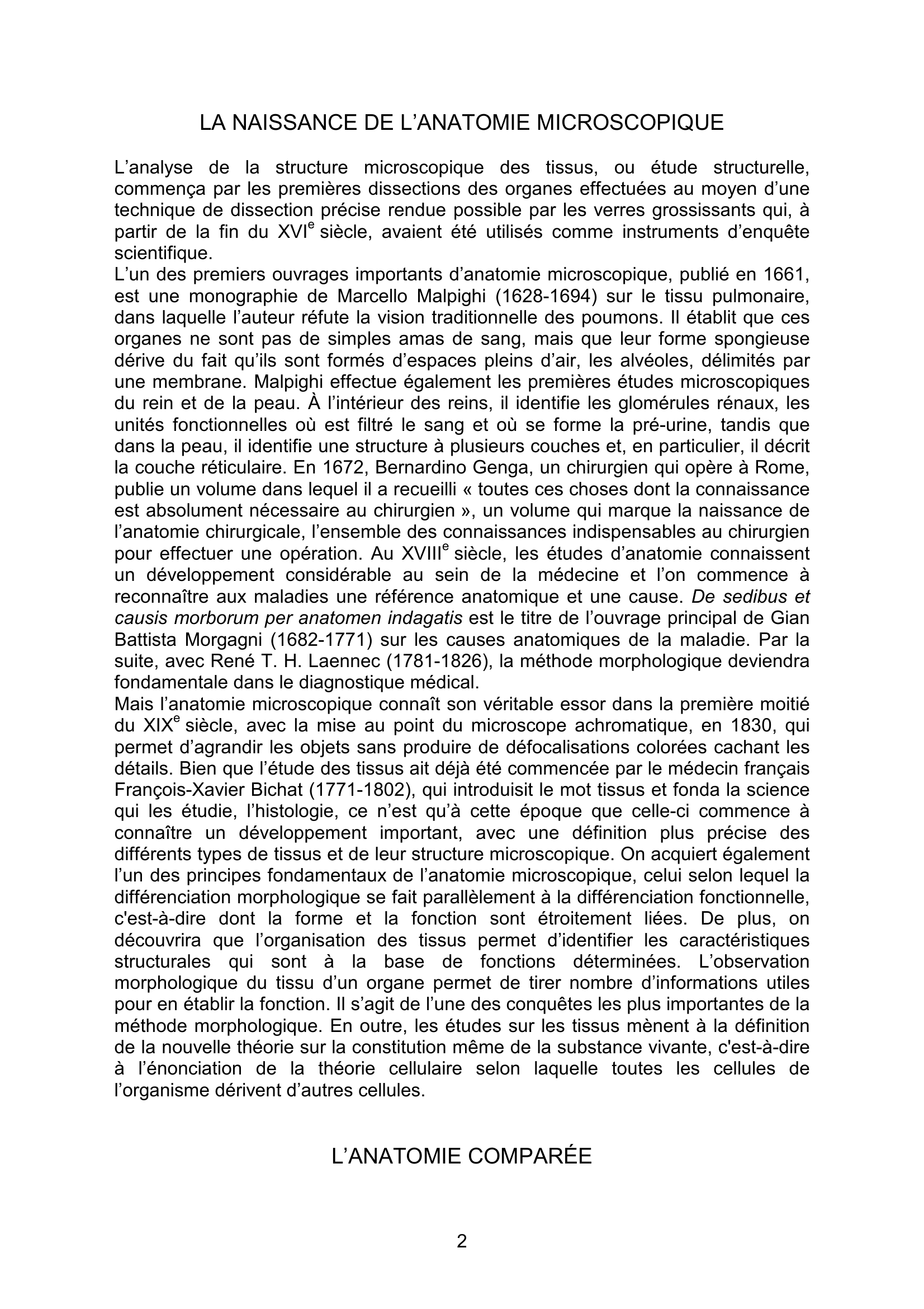 Prévisualisation du document HISTOIRE D'ANATOMIE